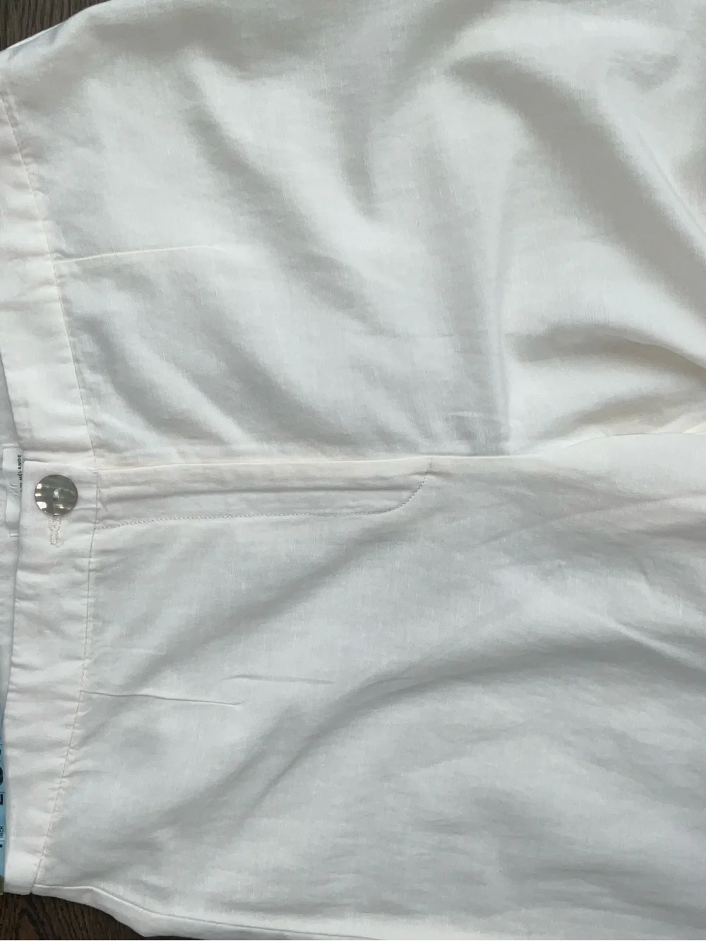 H&M linen blend Wide-Leg Trousers